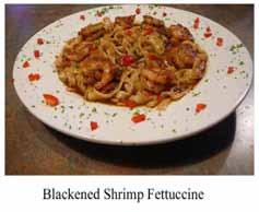 Pasta Dinners Blackened Shrimp Fettuccine Fettuccine served with Shrimp, Tomato, Mushrooms in a brown sauce 13.99 Seafood Alfredo Crab, Lobster & Sheri with Fettuccine & Alfredo Sauce 14.