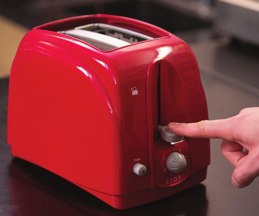 Your child can put the bread into the toaster, but might need help plugging in the toaster, choosing a toaster setting, knowing when the toast is done, and carefully removing the finished toast.
