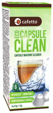 A simple-to-use cleaning capsule that thoroughly cleans the brewing chamber and delivery spout in Nespresso capsule coffee machines. RECOMMENDED FOR*: Nespresso 6 x 2.