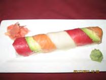 ^^^Spicy tuna Roll ($8.50) Fresh tuna,avocado,spicy Mayo sauce Tokyo Roll ($8.50) Snow crab, avocado, masago ^^^Spicy yellow tail Roll ($8.