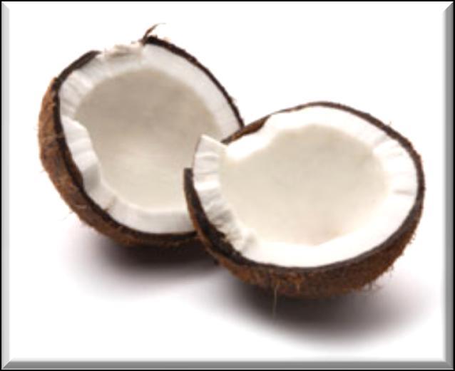Coconut A delightful fresh coconut aroma that reminds you of