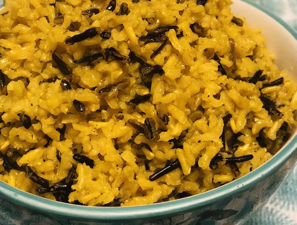 BROWN AND WILD RICE BLEND Combine all ingredients in a pot and stir. Bring to a boil, cover and simmer approximately 50-60 minutes until liquid is absorbed and the rice is cooked through.