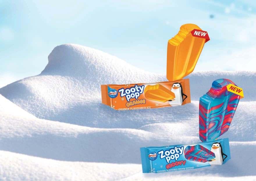 NEW CHILL WITH NEW New Zooty Pop has been created to provide value-conscious consumers refreshing and good quality ice cream at a competitive price.