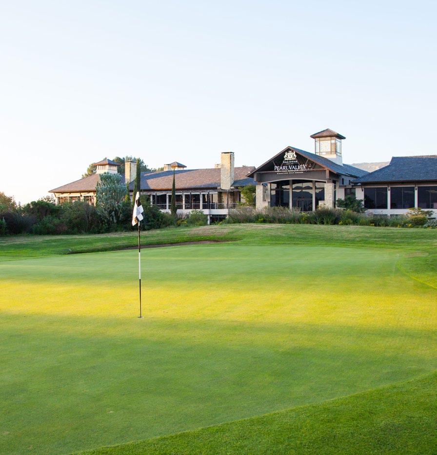 GOLFING There is a wealth of world-class golf courses to choose from in the Cape Winelands.