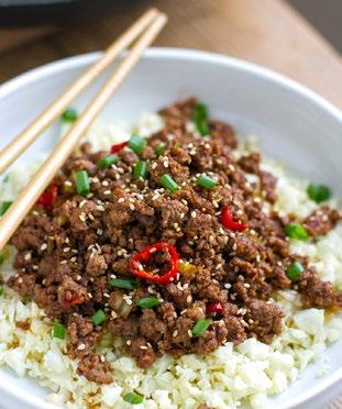 20-Minute Low-Carb Korean Beef Bowl > > This recipe for low-carb Korean beef bowl is budget-friendly, easy to make, quick to the table, and absolutely delicious. It s low-carb and keto-friendly.