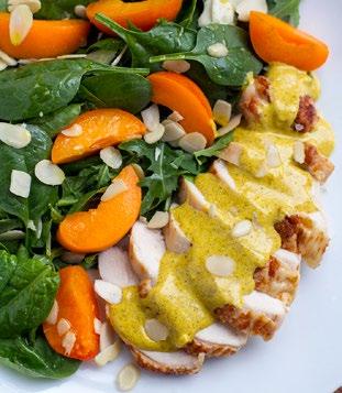 Chicken & Apricot Coronation Salad > > Coronation salad: This quick and easy, no-cook recipe is inspired by the original Coronation salad, made with cold chicken meat and a creamy, curry-spiced