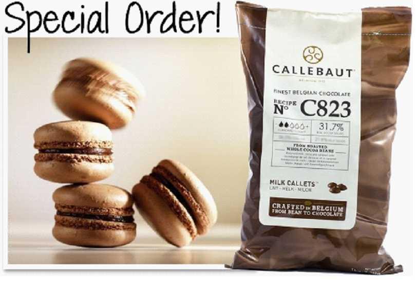 Sugar: 42% Cocoa mass: 35% Flavor/Variety 143001 Cacao Noel 1/11 LB Box 35% Cacao Milk Chocolate Callets - Select
