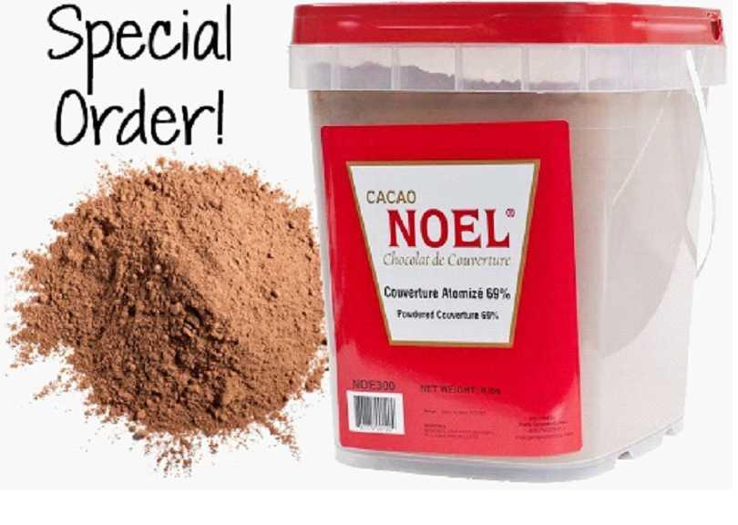 132501 Cacao Noel 1/35 OZ Bag Couverture Atomize (Special Order) Authentic, well-rounded chocolate taste, aroma and mouth feel.