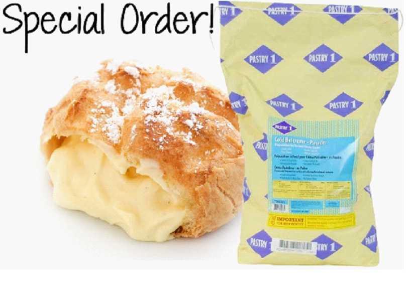 Mixes & Stabelizers Mixes & Stabilizers Belcreme Cold Process Pastry Cream Powder (Special Order) Instant cold process preparation for pastry cream. Fast, easy preparation.