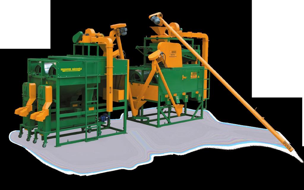 MUZAFFER KAĞITÇIOĞLU 5 TON/HOUR CAPACITY SELECTOR 5 tons/hour capacity selector is used for the cleaning of wheat, barley, oats, rye, lentils, and vetch.