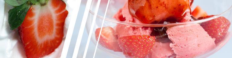 Strawberry Frozen Yogurt Ingredients: 9 ounces strawberries or other frozen berries 3 ounces milk 2/3 cup + 4 tablespoons sugar 1-1/2 tablespoons vanilla extract 2 cups yogurt Directions: If using