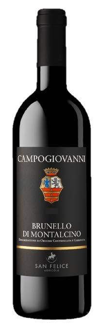 2010 Vintage Tenuta Campogiovanni (Montalcino - Siena) 250/300 m. above sea level South, southwest Medium textured, largely silt-sand with some clay, on sandstone and calcareous marl.