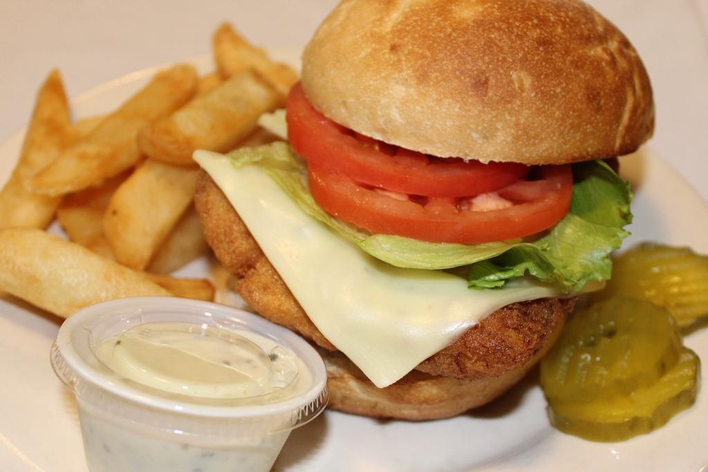 Sandwiches, Wraps & Subs ALL SANDWICHES AND SUBS SERVED WITH PUB FRIES AND DILL PICKLE. Ï ½ lb. Barn Burger $9.