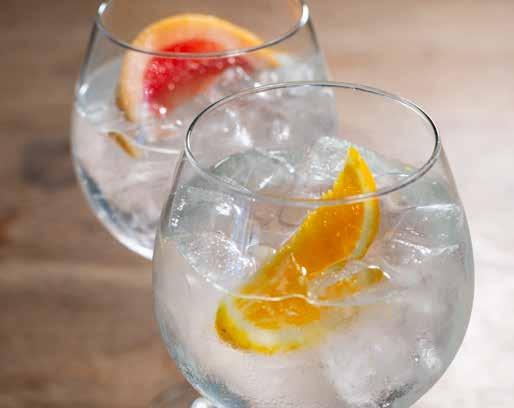 GIN & TONICS BEEFEATER 7.25 Our classic gin and tonic with Beefeater London Dry gin, tonic water and an orange wedge BLOOM 8.