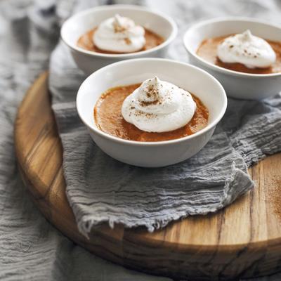 5 Pumpkin- Vanilla Pudding Serving Size: ½ Cup Prep time: 10 minutes Cook time: 7 minutes Chill time: 1 hour ¼ cup Splenda - Granulated 2 Tbsp.