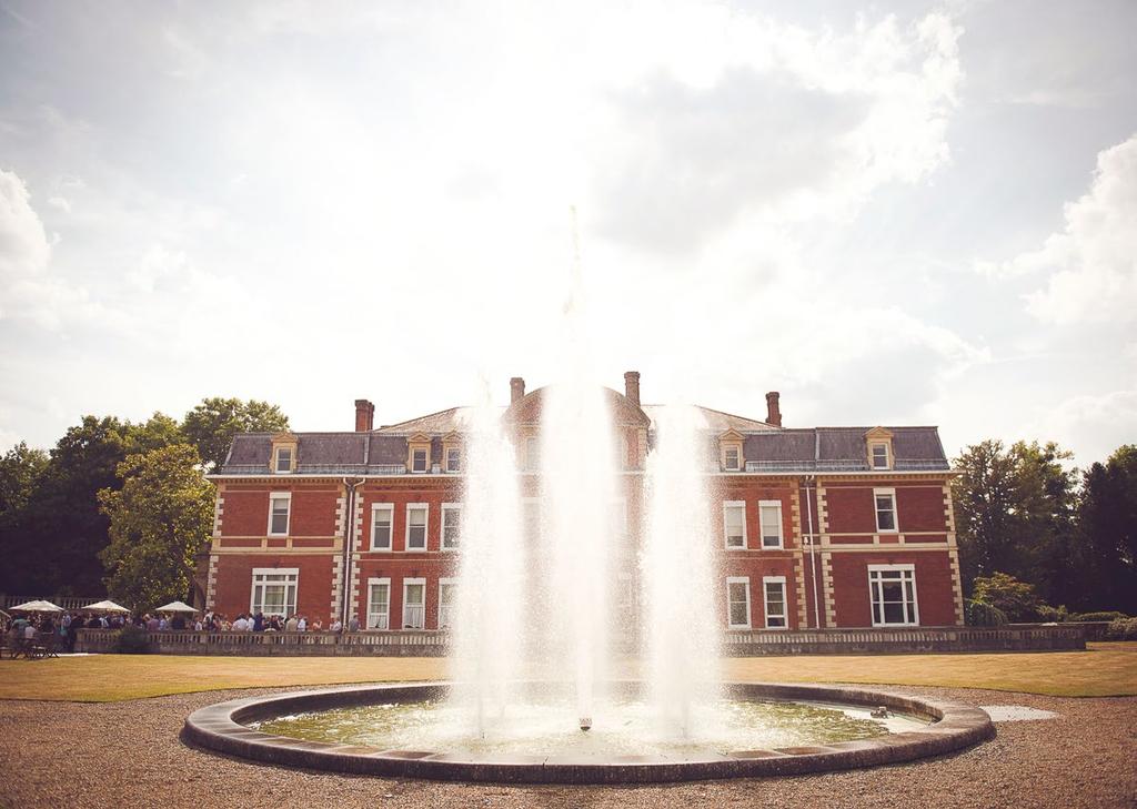 A setting with a difference Discreet and private Fetcham Park provided the perfect backdrop: everything from the stunning interior and