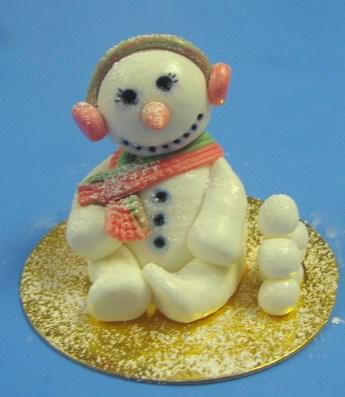 All supplies will be provided by instructor. SNOWMAN CAKE TOPPER $60.