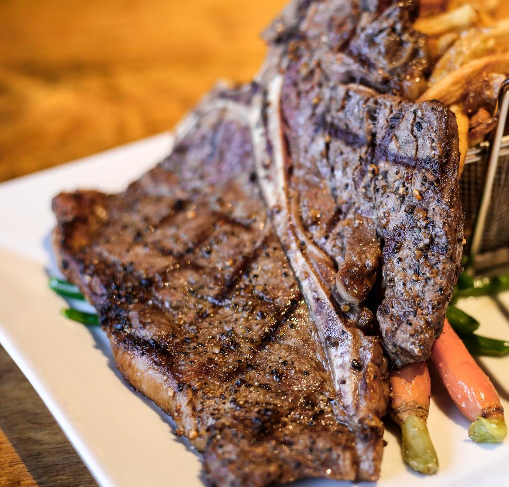 Steaks Grilled to your preference. Served with daily vegetable and your choice of side: Mashed Potatoes, Baked Potato, Rice Pilaf, Fresh Cut Fries, Garden Salad, Soup of the Day.