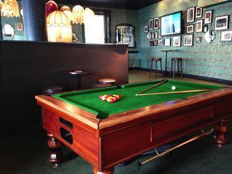 spaces for hire the pool table area On the first floor, the Pool Table Area provides a pool table surrounded by tall tables and