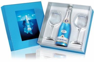 00 POMMERY BRUT ROYAL WITH 4 GLASSES 75CL CHAMPAGNE