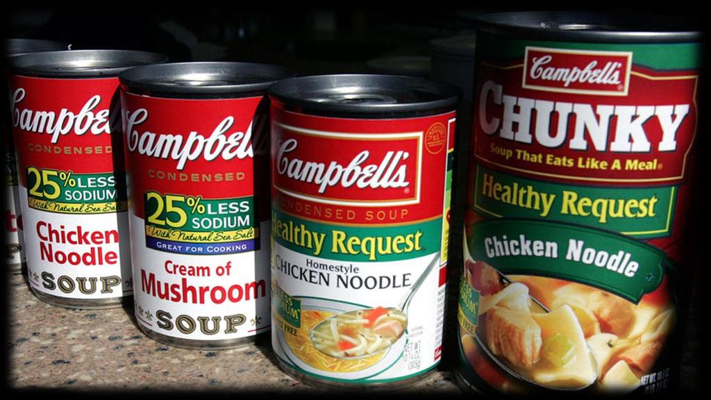 Quality checks: Taste Salty taste Some canned foods, notably soups and