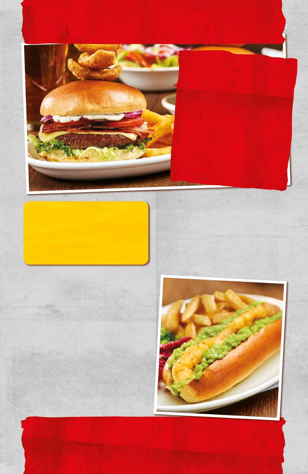Burgers and More... from only 4.09 the ULTIMATE burger HAS IT ALL! CHOOSE CHICKEN OR BEEF (4oz) 5.