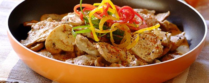 Sliced Pork Fillet with Mustard and Mushrooms Friday 4th January COOK TIME PREP TIME SERVES 00:30:00 00:15:00 4 This succulent pork dish is packed full of strong flavours contributed by the mustard