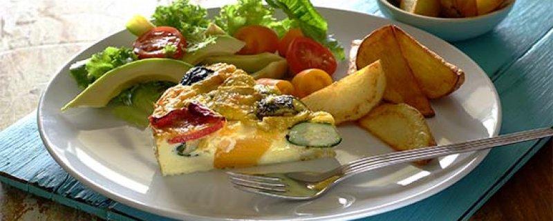 Baked Vegetable and Cheese Frittata Thursday 3rd January COOK TIME PREP TIME SERVES 00:45:00 00:15:00 4 If you re looking for vegetarian recipes, this is a versatile must-try.