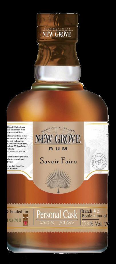 New Grove rums, made from the