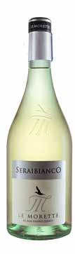 SERAIBIANCO This superb white wine is made using a special cuveè of white grape varieties, like Trebbiano, Pinot Bianco and Chardonnay.