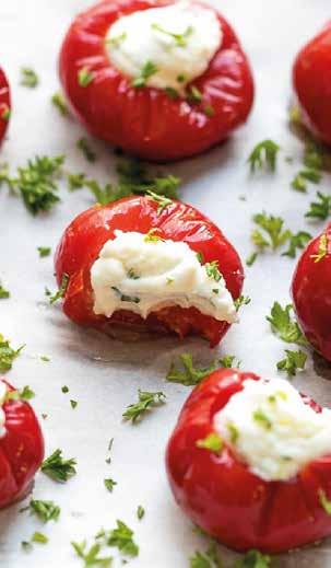 We use delicious cherry peppers to fill up with our premium recipe