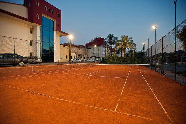 Streching Tennis court illumination Beach