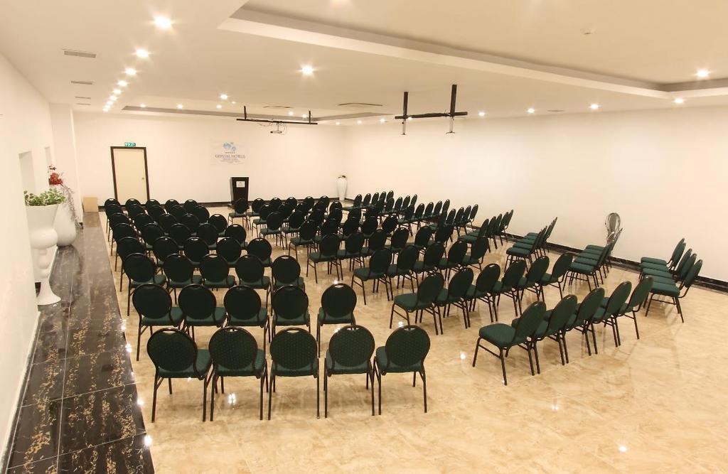 MEETING HALLS Hall Dimensions m Height m Space m2 Theatre Class U-shaped Banquette Gala A 12*26 4 mt 300 m2 300 120 80 120 180