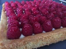 15 for 6-8 slices Our raspberry tart Raspberries on a