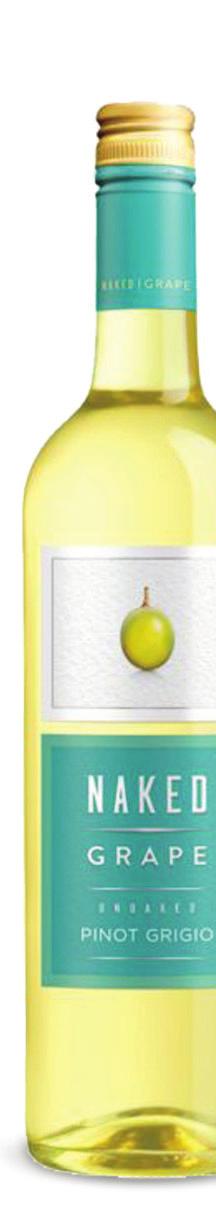 White Wine PINOT GRIGIO Naked Grape, Canada Fresh, crisp wine with juicy tropical fruit and citrus flavours 6oz $6. 95 9oz $9.