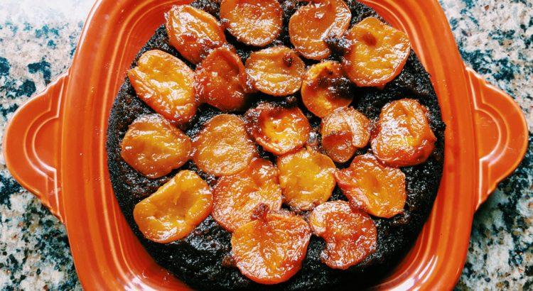 DESSERTS Apricot Ginger Upside-Down Cake From Ali Davidson, Advancement Events Coordinator It might sound like an unlikely combination ginger and apricots but let me tell you, when they're paired