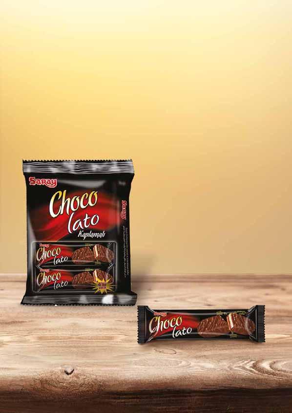 Choco Lato - 4 Packs Real Chocolate Coated Wafer With Milk Cream And Cocoa Cream Item: 211-1-9 Gram: 140 Truck: 6100