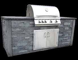 This system gives you the flexibility of using our grill and door combinations or you can customize