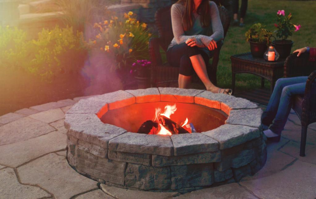Belvedere Fire Pit What better way to enjoy your outdoor living area than to be gathered around the beautiful Belvedere Fire Pit with your loved ones.