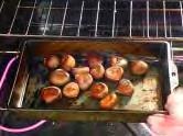 and flat sides of the chestnuts sot that the chestnuts look as
