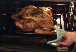 13. Put the turkey back in the oven and.