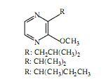 2-metoksi-3-izobutilpirazin 2-metoksi-3-izopropilpirazin 2-metoksi-3-sek-butilpirazin Slika 5 Metoksipirazini identificirani u grožđu (Ribereau-Gayon, 2006.) 3.4.
