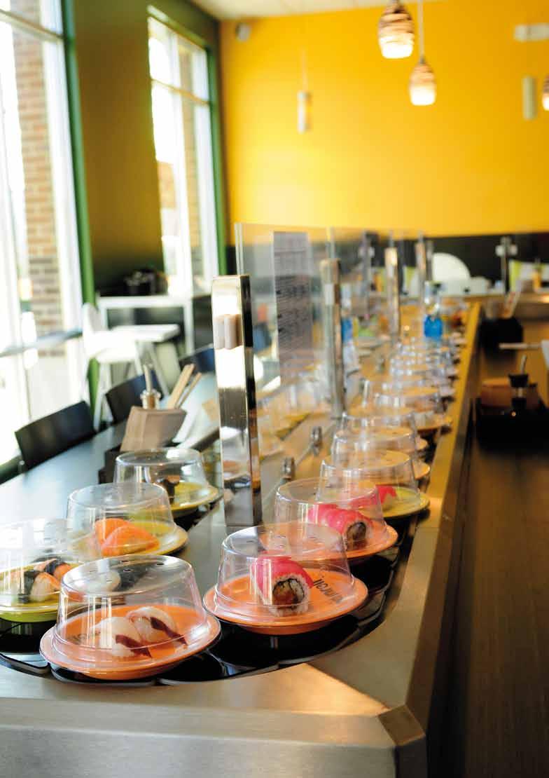sushi conveyor Why Robotic Sushi? Our Sushi Conveyor Systems have been installed in North America, South-East Asia, Russia, Europe and other regions around the world.