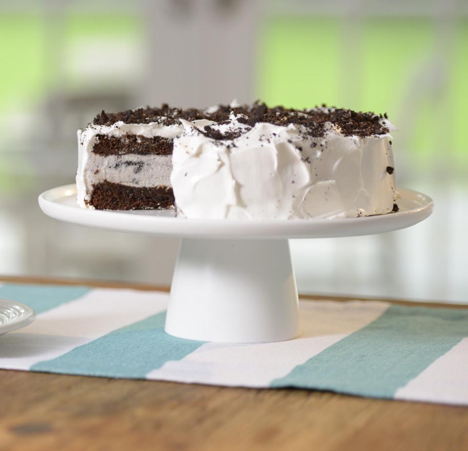 Chocolate Oreo Ice Cream Cake From: Melissa d Arabian This chocolate cake with LACTAID Cookies and Cream Ice Cream filling is sure to become a fast favorite.
