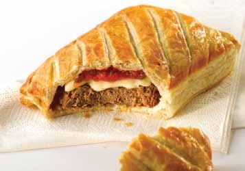 80776 Greenhalghs Cheese & Onion Pasty 60x140g A D shaped puff pastry pasty bursting with a mouthwatering cheese & onion filling 80592 Hollands Potato, Cheese & Onion Pasty 36x150g A potato, cheese
