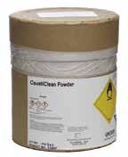 Causticlean Powder Low-foam sodium hydroxide and sodium Percarbonate dry cleaner for interior tank cleaning and CIP applications. Includes non-chlorine bleach ingredient for excellent stain removal.