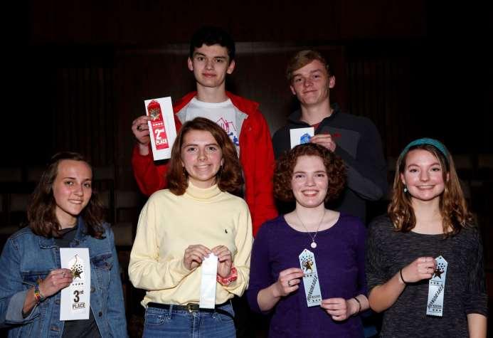Photojournalism winners present are, first row, left to right: Carter Davenport, Girls Preparatory School; Emily Armstrong, Chattanooga