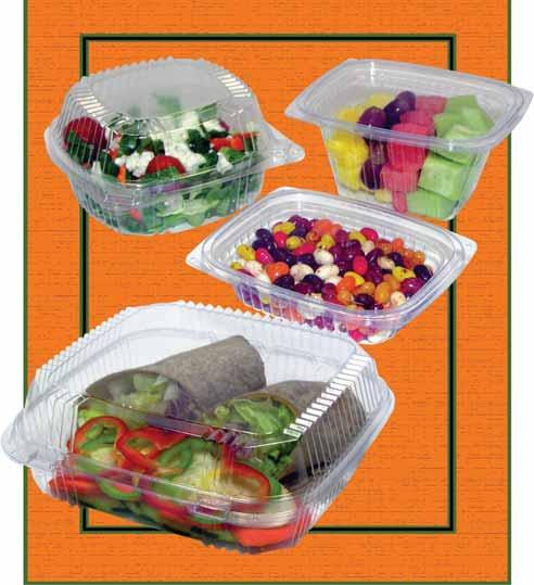 A EARTHCHOICE PLA Hinged & Deli Containers ANNUALLY RENEWABLE MATERIAL MADE FROM PLANTS ANTS M RIAL Made with Ingeo Exceptional Clarity *Fully Compostable in Municipal and Industrial Compost