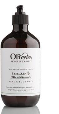 Hand & Body Wash olieve Lavender & Rose Geranium hand & body wash 500ml LS03 1L Refill LS05 Essential