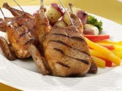 Whole Quail Grill: Whole quail and stuffed quail are best cooked when seared over a high heat then allowed to finish roasting over indirect heat.